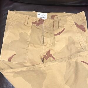 Nili Lotan Men's Brown Camouflage Cargo Pants